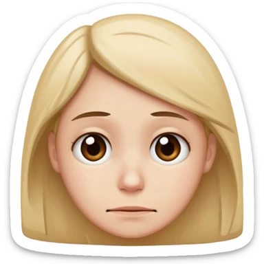 Quiero q sea una carita trizte q este mal pero q se vea feliz y en el fondo mal osea algo asi sticker