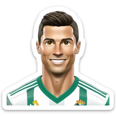 Cristiano Ronaldo qui fait sa célébration  sticker