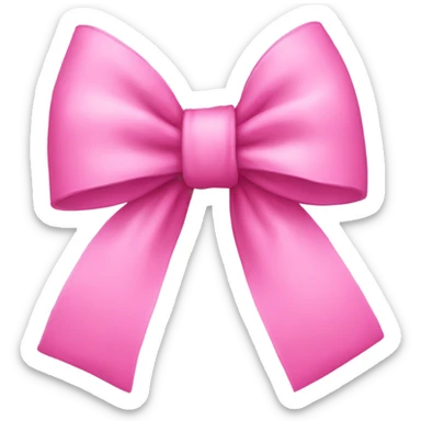 pink bow sticker