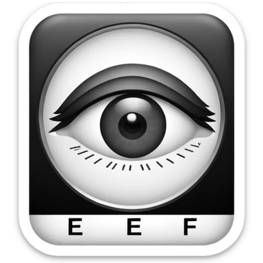 eye checking sticker