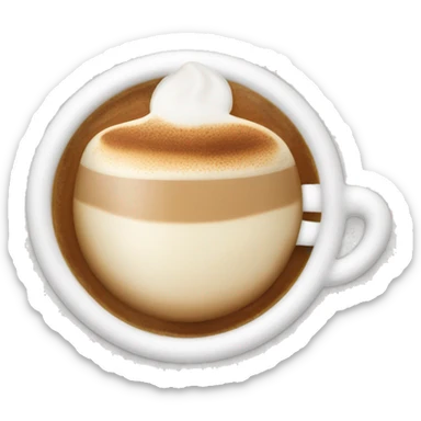 Cappuccino: A classic Italian coffee with equal parts espresso, steamed milk, and foam. sticker