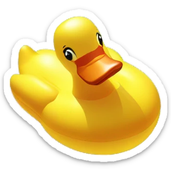 inflatable duck on pool sticker