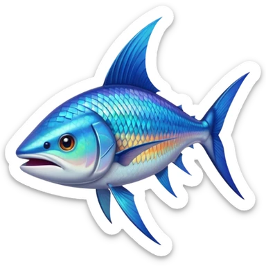 marlin fish pointy snout sticker