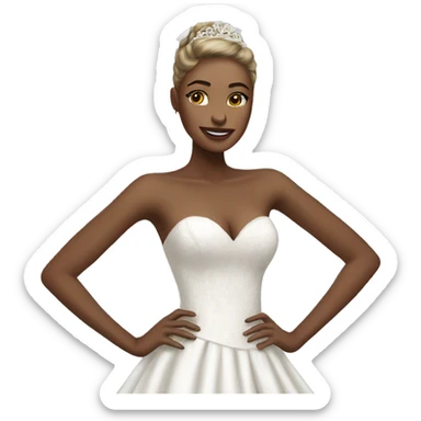 Wedding dress After Party  sticker