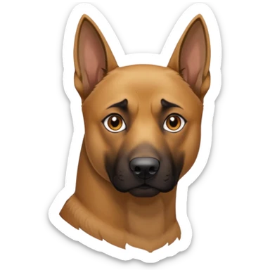 completely tan colored malinois sticker