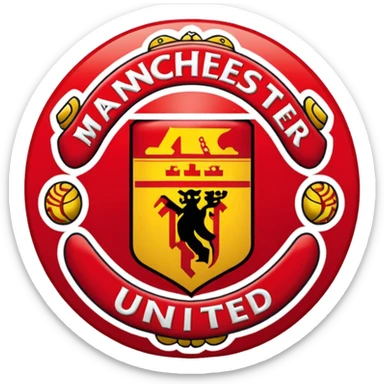 Manchester United logo sticker