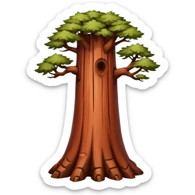 Redwood tree sticker