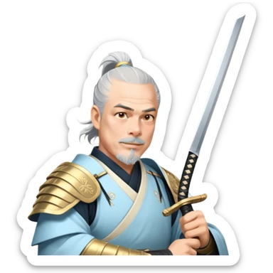 Elegant Samurai sticker