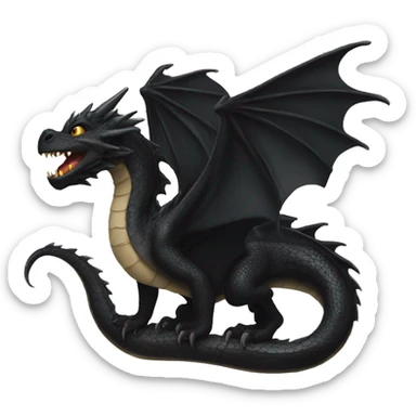black dragon sticker