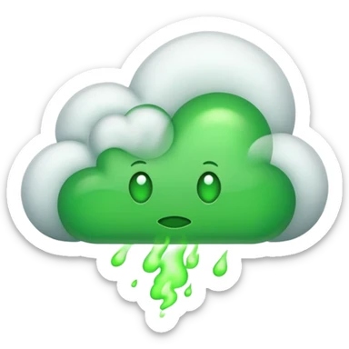 fart green sticker
