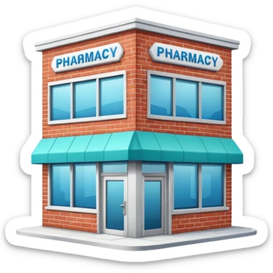 Pharmacy building sticker