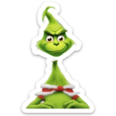 Grinch on a house sticker
