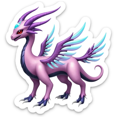 Lunala-Yveltal-Palkia-Fakémon-hybrid-creature (full body)  sticker