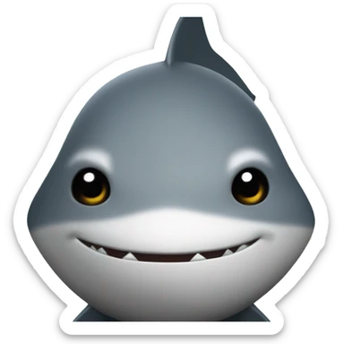 Un requin ninja sticker