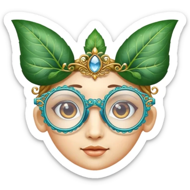 glasses with fae sticker