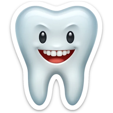 Make the teeth longer sticker