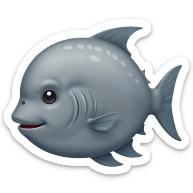 Emoji of Sunfish sticker