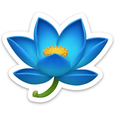 Blue lotus  sticker
