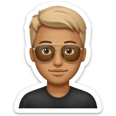 Dude with shades  sticker