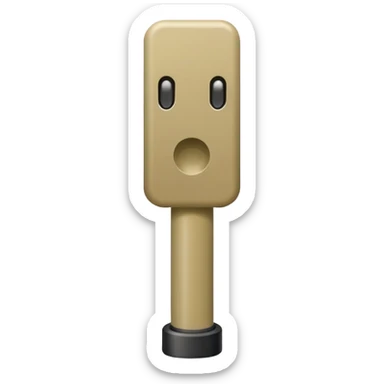 The khaki exclamation mark sticker