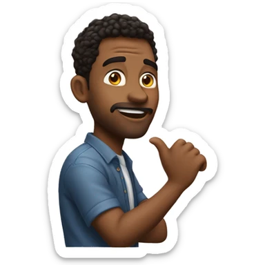 a guy answering YES, its AMAZING! 🔥🌍 sticker