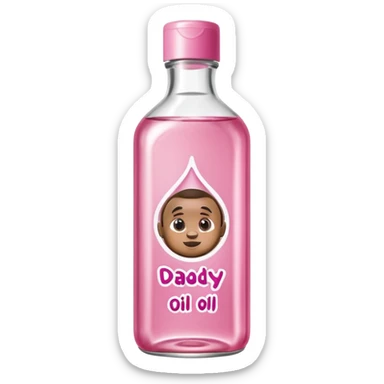 Diddy baby oil make it in the pink and clear bottle of baby oil with diddy oil as the name sticker