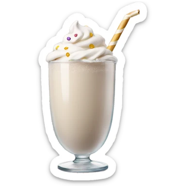 milkshake new year sticker