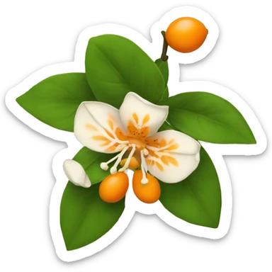 Orange blossom sticker