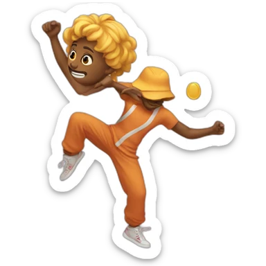 Emoji🙍‍♀️ qui dab sticker
