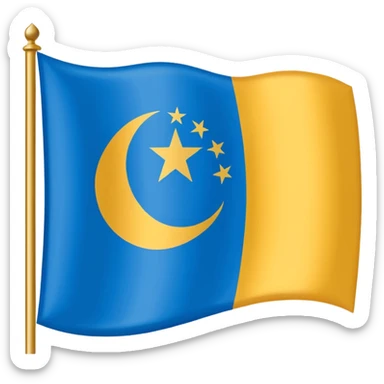 Flag of Uyghurstan sticker
