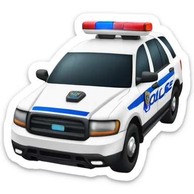 police car with paragraph DeltaQTA sticker