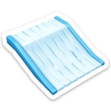 snow jump ramp from top view sticker