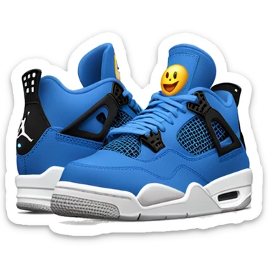 Jordan 4 blue thunders sticker