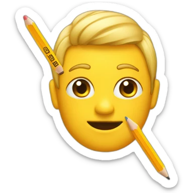 Lame de taille crayon sticker