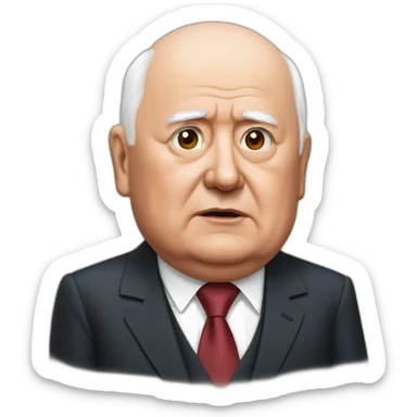  Michail Gorbachev is very angry sticker