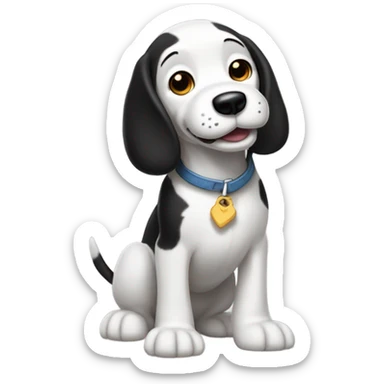 snoopy the black and white beagle sticker