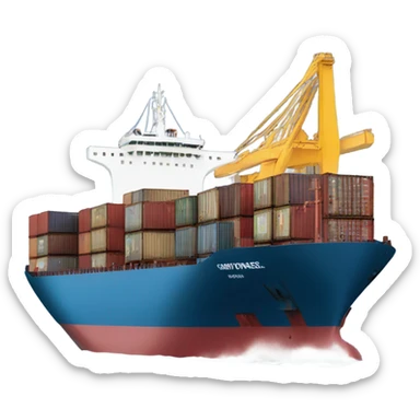 cargo ship sticker