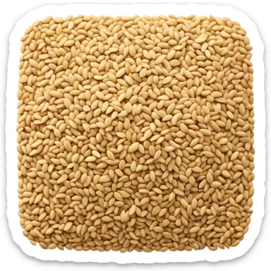 A small pile of sesame seeds sticker