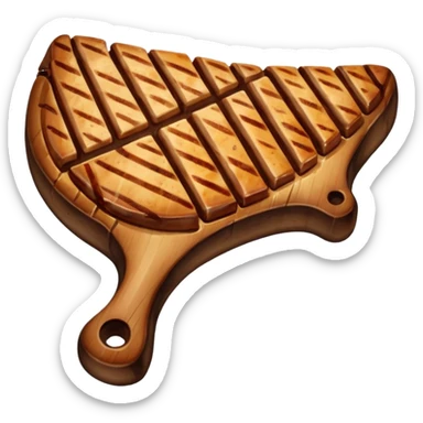 brown t bone sticker