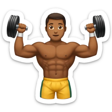 tríceps de um braço sticker