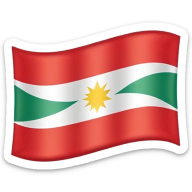 Wavy Kurdistan flag emoji sticker