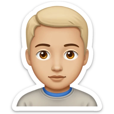 Paint style face sticker