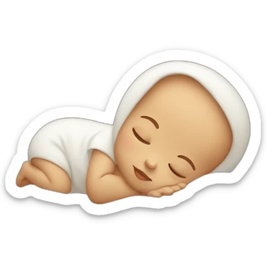 sleeping baby sticker