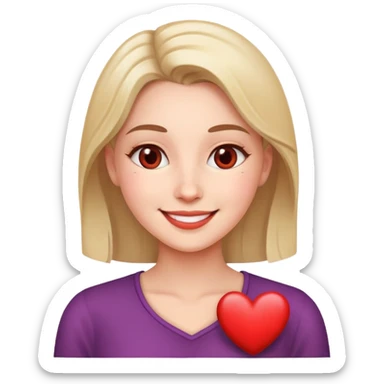 Charity with a heart and kind smile sticker