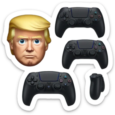 realistic Donald Trump Branded PS5 Console (REAL!!!) sticker