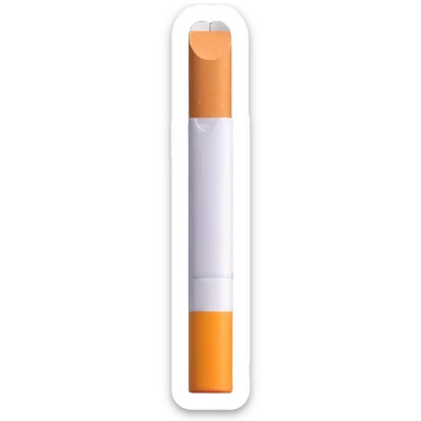 single white cigarette alone sticker