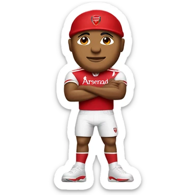 Ll cool j in a arsenal top sticker