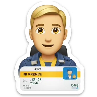 driver license sticker