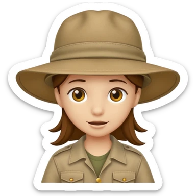 safari hat sticker