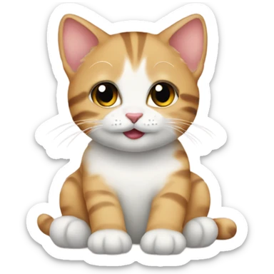 baby emoji cat take care sticker